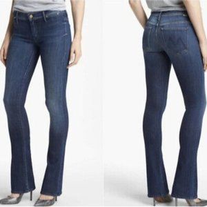 MOTHER Womens The Daydreamer Tempted Again Flare Stretch Jeans Size 25 Denim